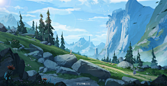 上海第一搬砖工采集到二次元背景