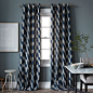 Painted Ikat Print Curtain #westelm: 