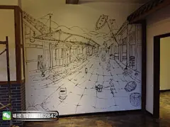 墙绘，成都墙绘，中艺墙绘，火锅店墙绘