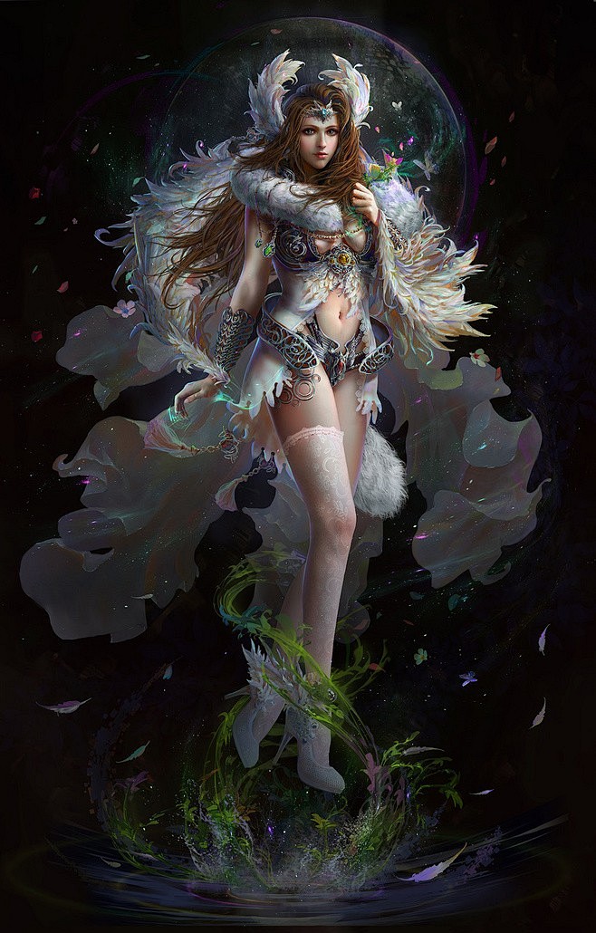 游戏原画cg风厚涂插画壁纸鼠绘史诗风