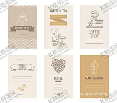 典雅风咖啡店卡片矢量元素 【酷图网】典雅风,咖啡店,卡片元素,卡通插画,卡通贴纸,水彩元素,水彩插画,插画元素,手绘插画,插画设计,矢量元素,元素设计