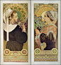 Heather from the Cliffs & Thistle from the Sands - Alphonse Mucha