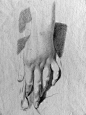 大师素描中的手 ​​​​