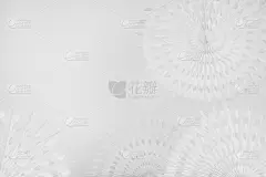 轻盈的圆形白色纸雕扇子作为优雅柔和的光线抽象背景，以简单的东方极简风格，边界与复制空间。