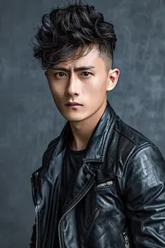 爆款男生发型设计人物形象图片