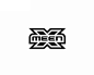X-meen字体设计 个人logo 字体设计 X字母 音乐 DJ 黑白色
