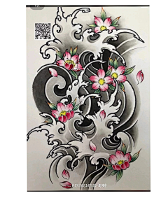 比利刺青TATTOO工作室采集到浪花   纹身手稿