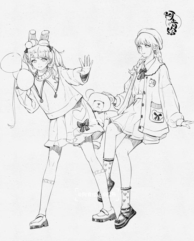 漫画速写团练课示范 小合集 #81-84...