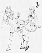 漫画速写团练课示范 小合集 #81-84/100 : 离开100张还差16张～要多多加油喽可爱的学员们打卡比我还勤 速写团练课6期倒计时6天开课，新的一期一起加油哇#速写  #漫画  #打卡  #画画的日常