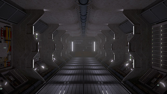 机舱内部科幻科技感飞船机舱cc0免费图片