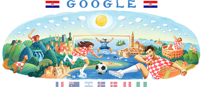 克罗地亚 - Google Doodle...