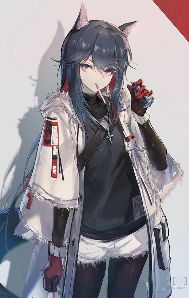 #明日方舟# 德克萨斯 拉普兰德 天火 ...