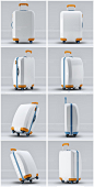 PS255#行李箱旅行箱提拉杆箱智能贴图样机VI效果图展示PS模板素材-淘宝网