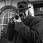 Henri Cartier-Bresson with his Leica M3