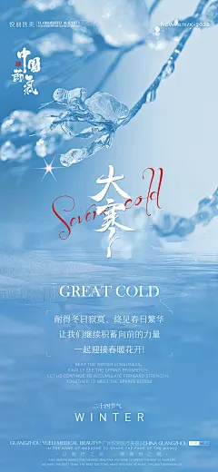 【素材能量站】海报 医美 二十四节气 大寒 冬天 整形 美容|985301 