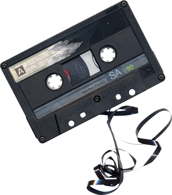 Chewed Cassette Tape...