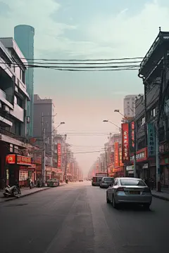 市政景观乡镇街景景色