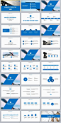 30+ Blue Annual report presentation PowerPoint templates