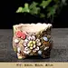 新款韩国粗陶花器多肉家居摆件 创意有孔工艺多肉植物花盆批发