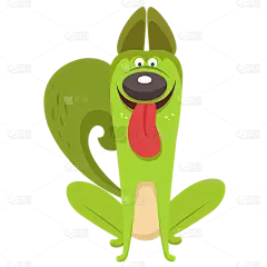 SVG-动物变形常规贴纸-小狗