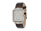 Philip Stein Small Classic Stainless Steel Watch on Lt Brown Lizard Teju Print Patent Strap Brown