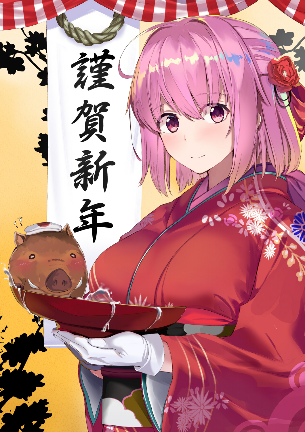 オリジナル 謹賀新年絵 にのうで 的插画 Pixiv この作品 謹賀新年絵 は オリジナル 女の子 等のタグがつけられた にのうで さんのイラストです 明けましておめでとうございます 今年もよろしくお願いします 18年はたくさんのいいねブクマ