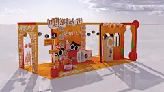 康师傅黑糖奶茶快闪店美陈分享展位设计