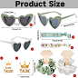 YeahBoom 48 Stück JGA Brille Team Braut,Bride to Be Herz Brille Set,12 Herz Sonnenbrille+12 Bride Haargummi+12 Bride Tattoo Aufkleber+12 Bride Armband,Jungesellinnenabschied Frau Accessoires,JGA Deko : Amazon.de: Küche, Haushalt & Wohnen
