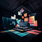 Immersive Music Stage Experience with Digital Screens
