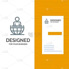 商务,现代,地球形,全球通讯,灰色,计划书,直的,技术,沟通