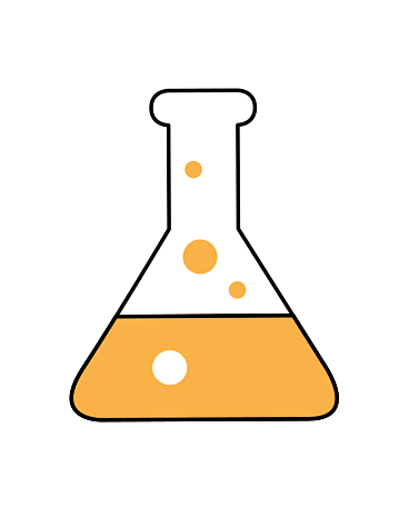 Chemistry flask card...