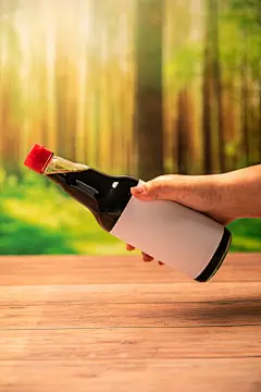 瓶装酱油调味料佐料厨房用品摄影图
