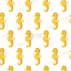 可爱的,马,黄海,四方连续纹样,儿童,婴儿,男孩,女孩,水下,夏天