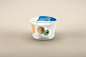 圆形杯装酸奶乳品包装盒展示效果图VI智能图层PS样机素材 Yoghurt Mock-up 8 - 南岸设计网 nananps.com
