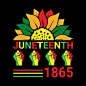 Vector trendy juneteenth t shirt design