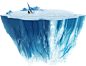冰山图片冰块雪山PNG模板 冰川