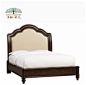 新古典实木双人床1.5米1.8高端布艺软包床欧式皇后床卧室实木家具