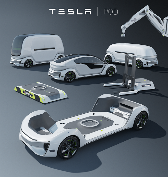 Tesla 项目 | Behance 上...