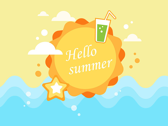 夏日卡通贺卡-01