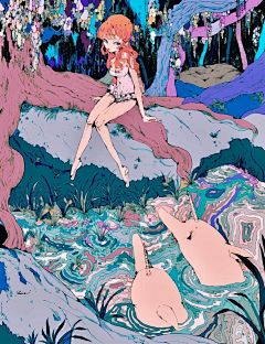 记发咯提拉姆塞采集到插画师 Yashiro Nanaco 复古风插画