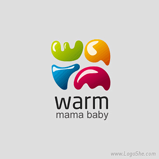 warm母婴用品Logo设计_logo设...