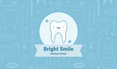 Minimalist Dentist Personal Introduction Business Card