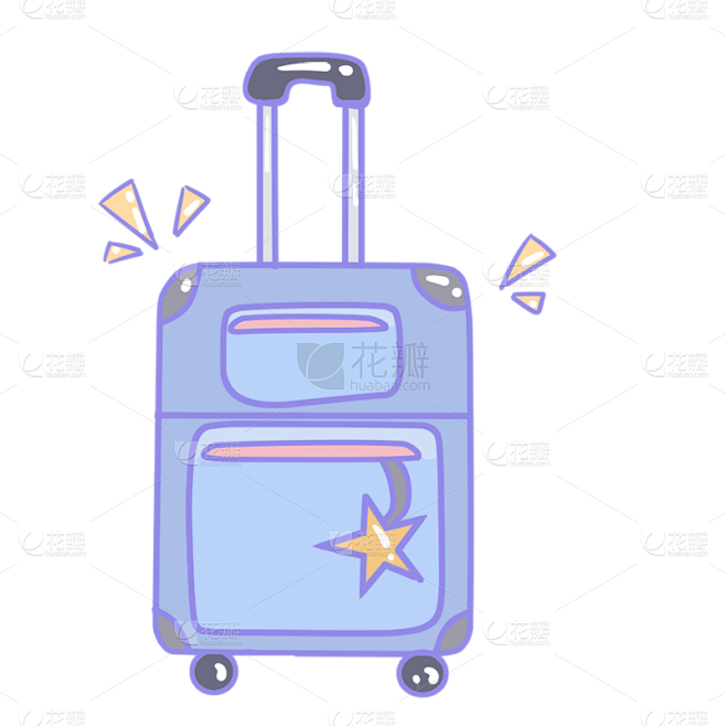 卡通-旅行装饰元素贴纸1