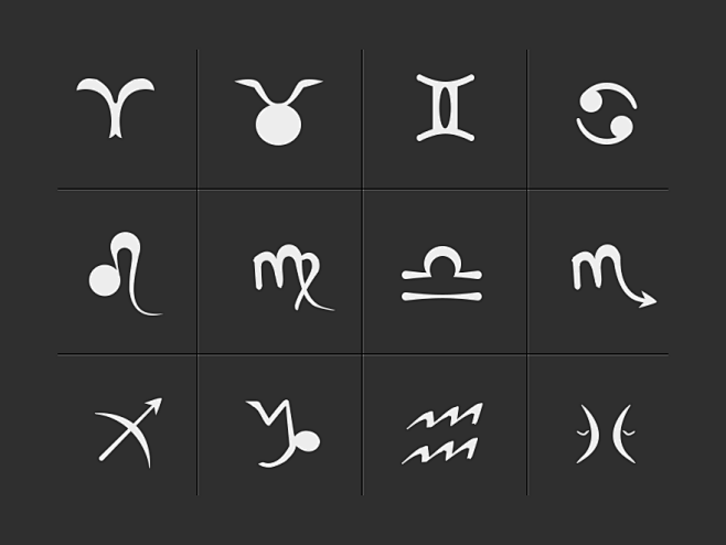 十二星座图标