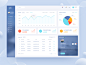 Project management - Dashboard Design pie chart minimalistic clients project management dashboard analysis ux ui indic digital dashboard landing page