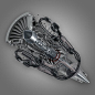 3d jet engine cutaway cuts model: 