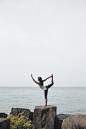 Free stock image of Yoga Near the Ocean