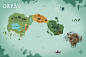 world of okabu (map illustration for the psn game okabu) | Illustrator: Mikko Walamies - http://cargocollective.com/mikkowalamies