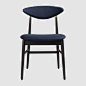 Gent Dining Chair - Fully Upholstered, Wood base