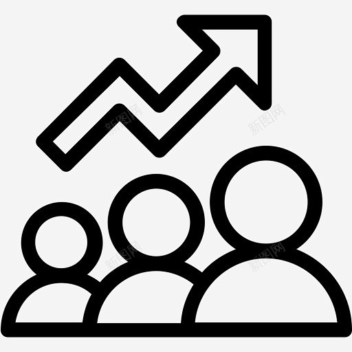 技术价值市场成熟度人才增长图标 设计图片 免费下载 页面网页 平面电商 创意素材